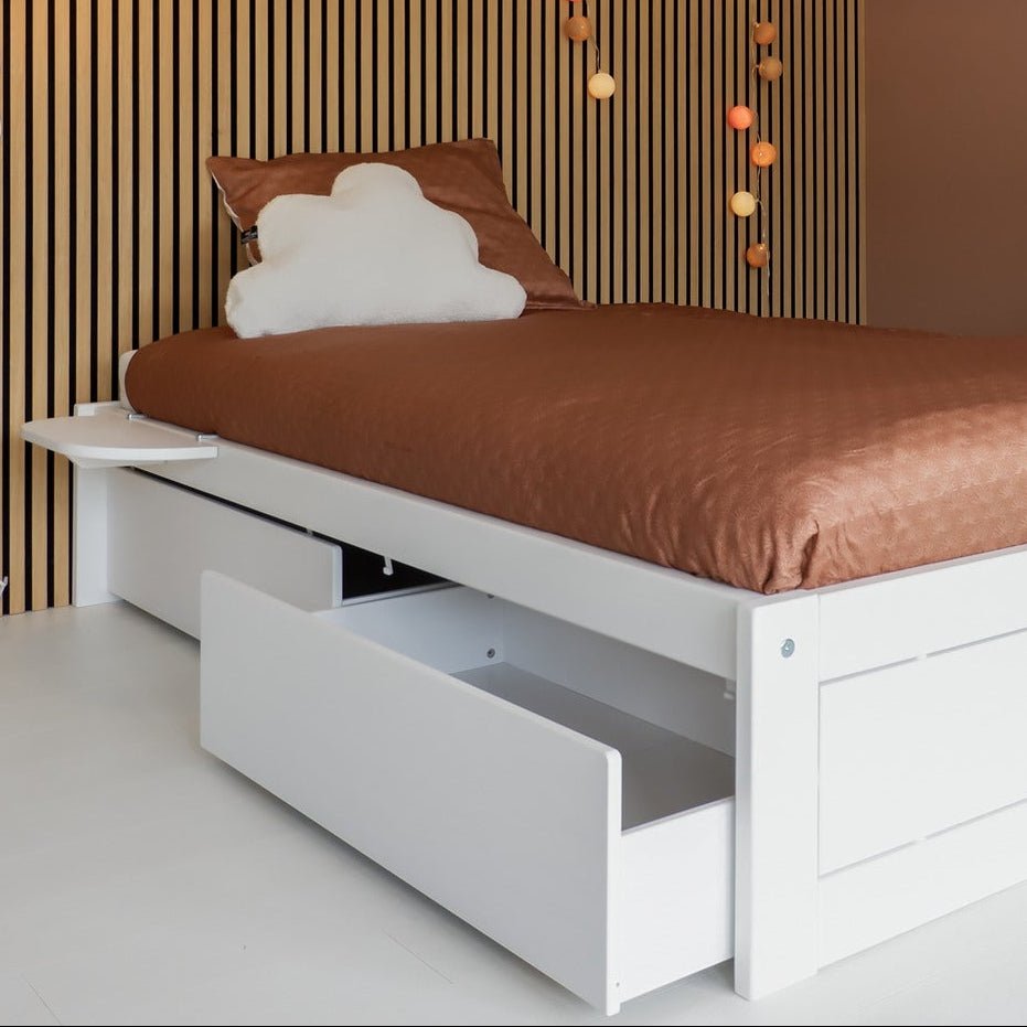 Lifetime Kidsrooms Set di cassetti per letto per ragazzi Montessori Bianco