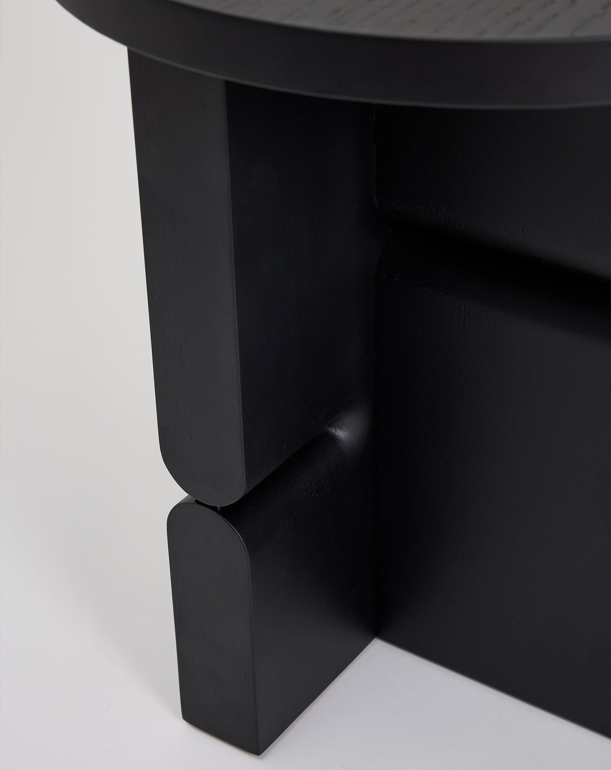 Nobodinoz Noon stool and side table colored wood variant 0742
