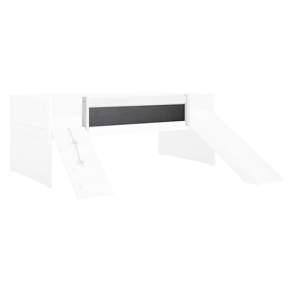 Lifetime Kidsrooms Short bed front with chalkboard print Whitewash