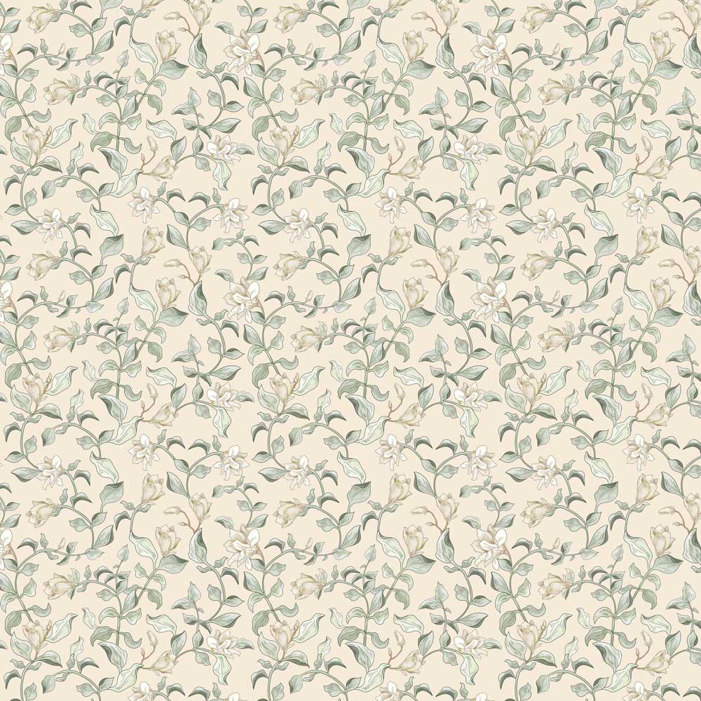Dekornik Tapete Dreamy lillies bush Wallpapers Streifen 50 x 280