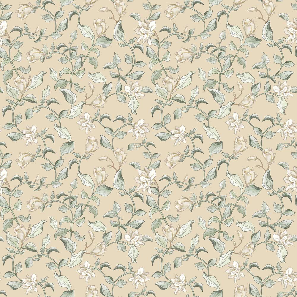 Dekornik Tapete Dreamy lillies bush Wallpapers Streifen 50 x 280