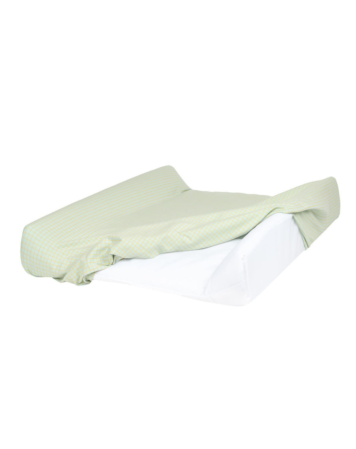 Nobodinoz Housse pour matelas à langer Stories Limited Edition Jersey de coton bio Vert Lemon