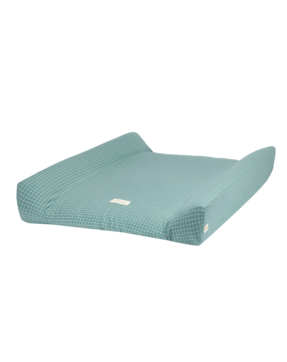 Nobodinoz Matelas à langer imperméable avec housse en jersey bio Stories Limited Edition Vert Lemon