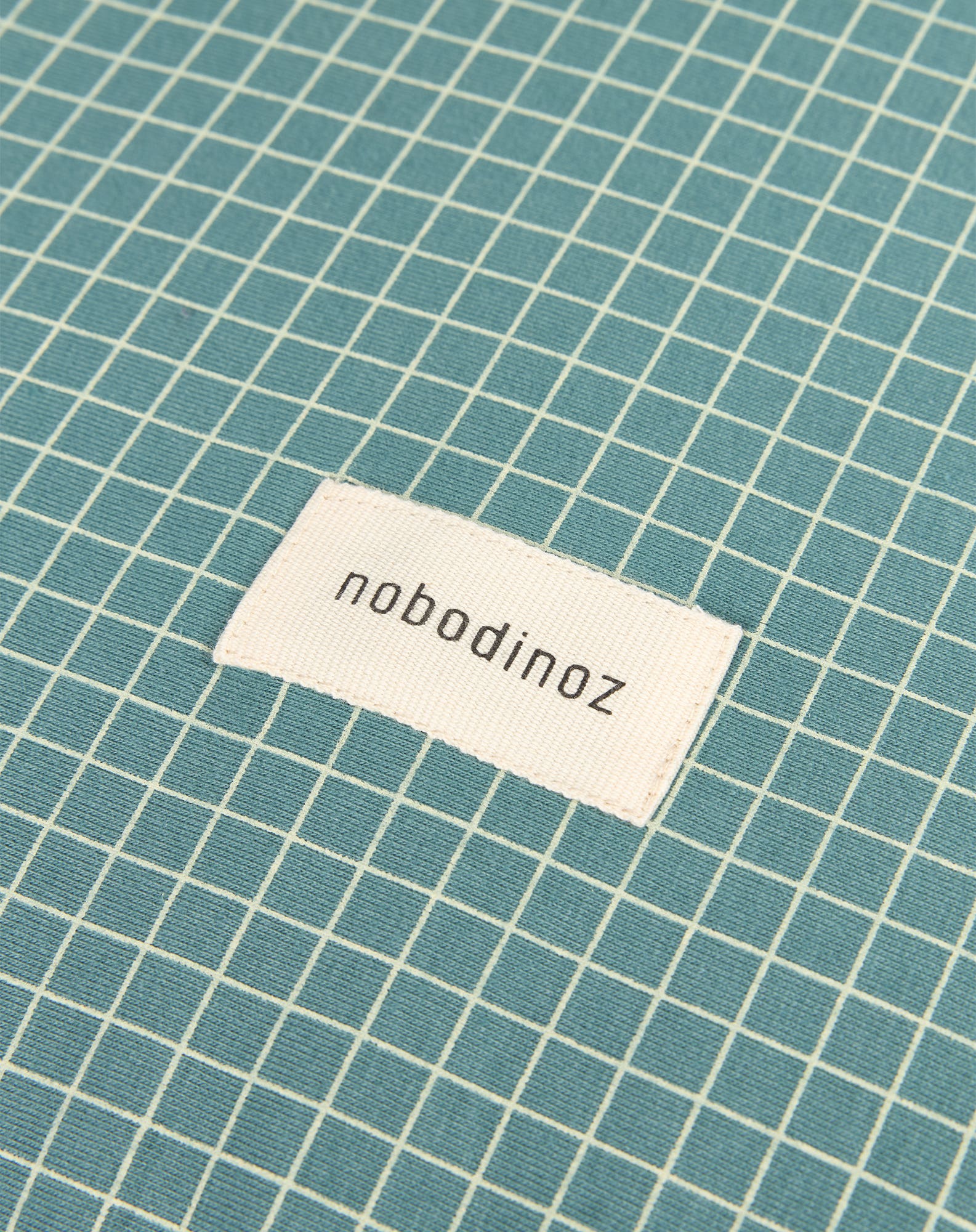 Nobodinoz Wasserfeste Wickelauflage mit Bio-Jersey-Bezug Stories Limited Edition Petrol Creme