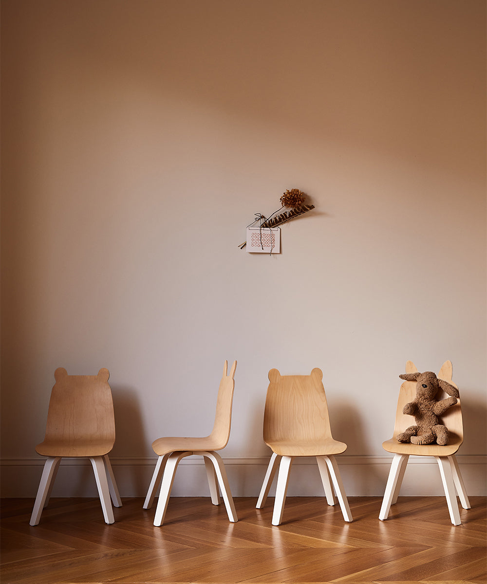 Sedia per bambini Oeuf NYC Bunny (set di 2), betulla