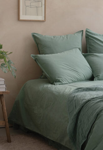 Oona Green Sage pillowcase