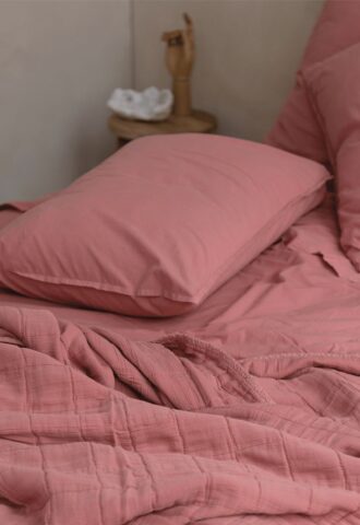 Oona pillowcase terracotta