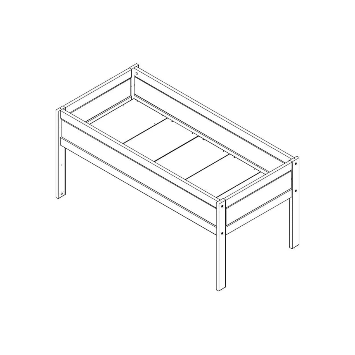 Lifetime Kidsrooms Upper bed - My Hangout Whitewash