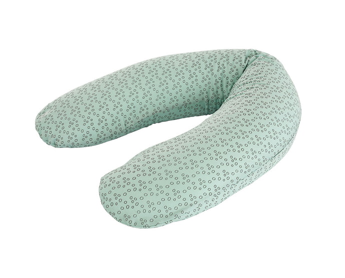 Träumeland Coussin d'allaitement élastique Cercles menthe