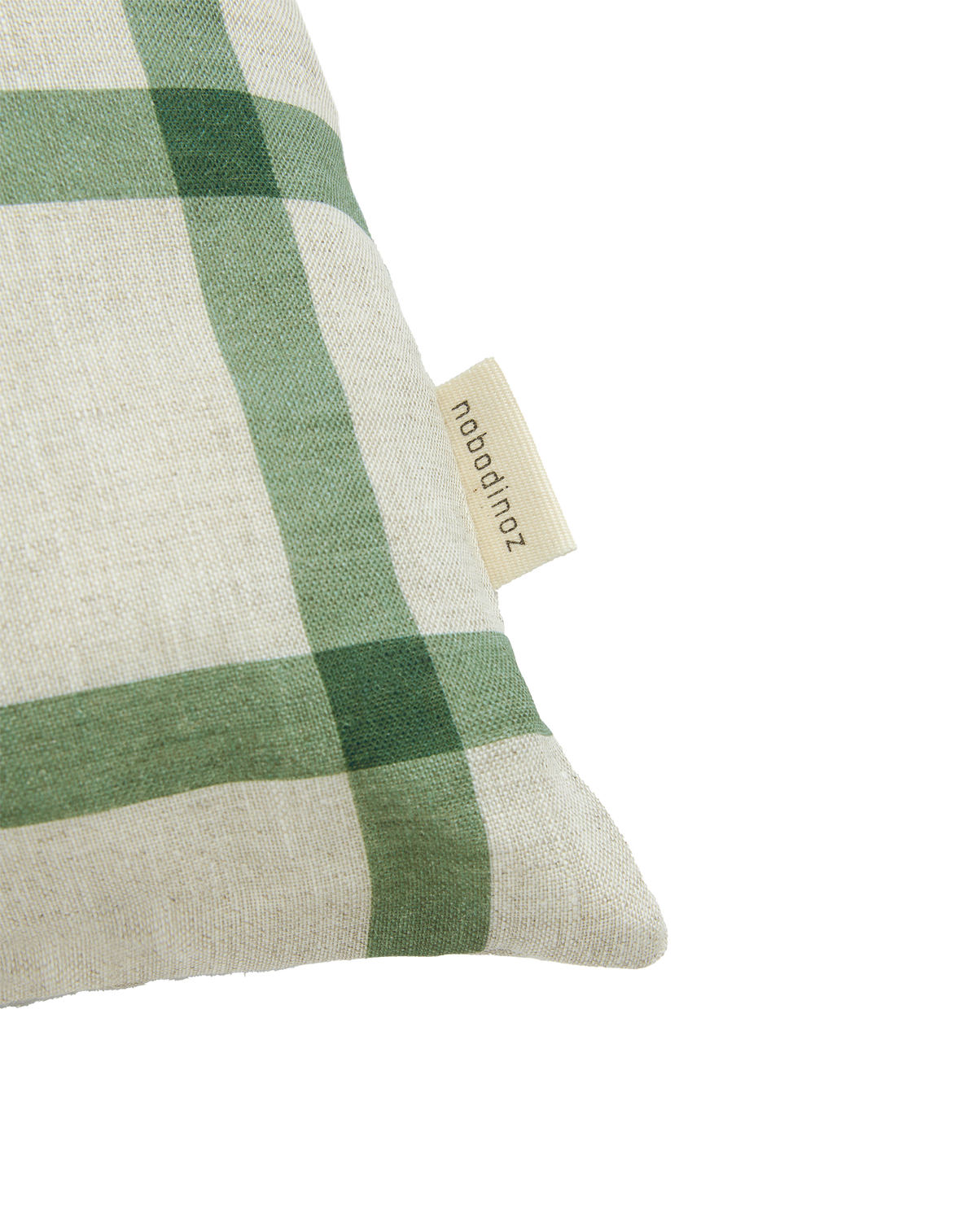 Cuscino di lino Nobodinoz Vibes verde uccello