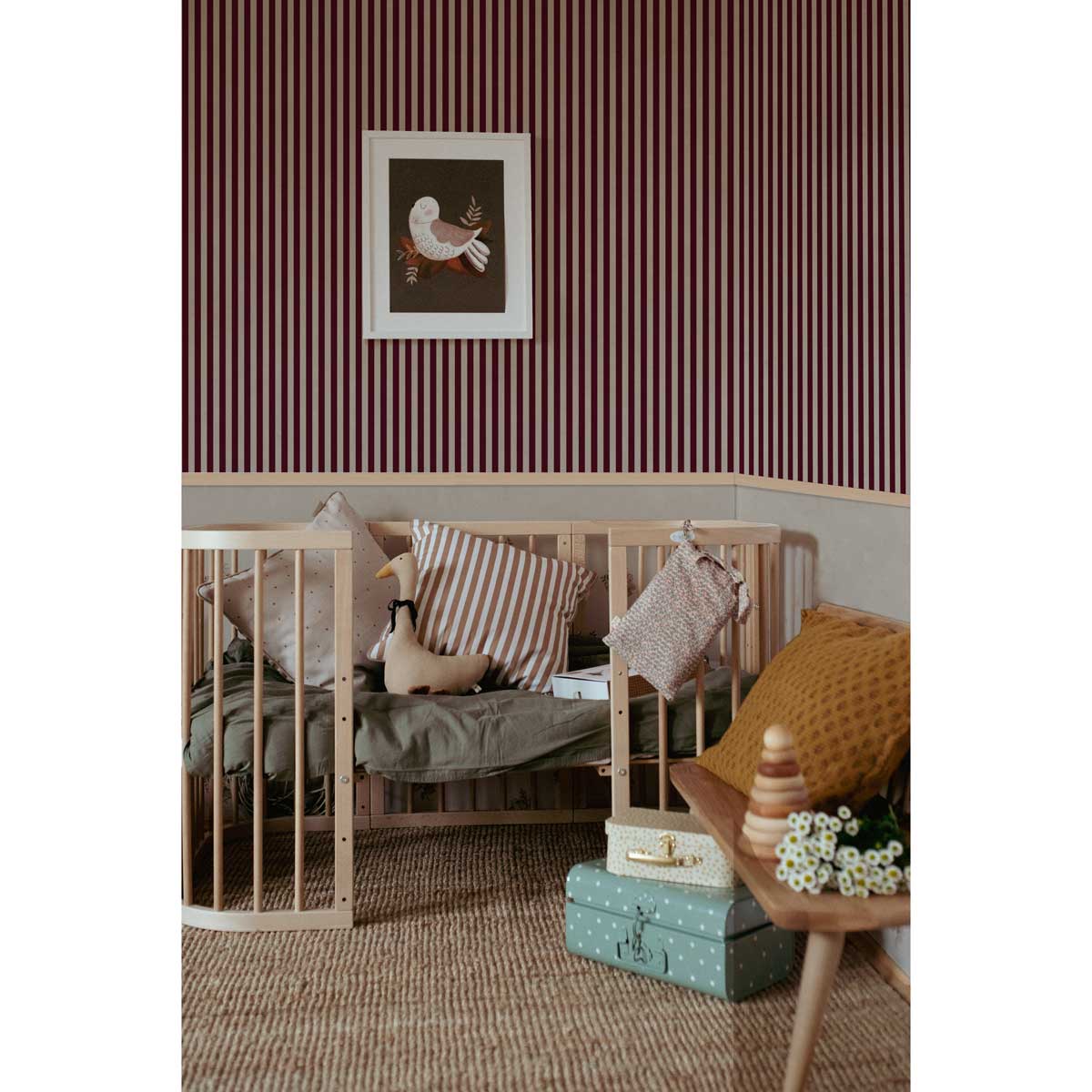 Dekornik Tapete Maya Streifen Braun Beige Streifen 50 x 280