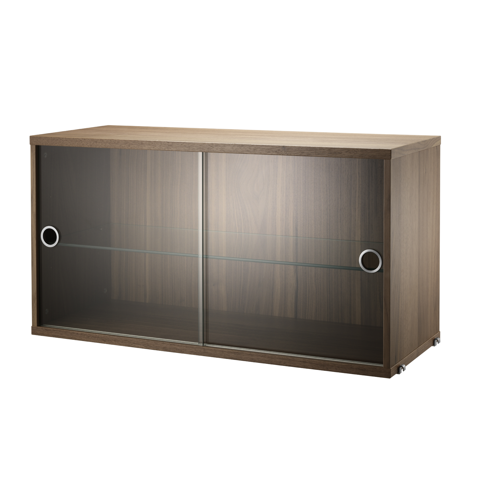 Display Cabinet w78 x d30 x h42 cm Walnut