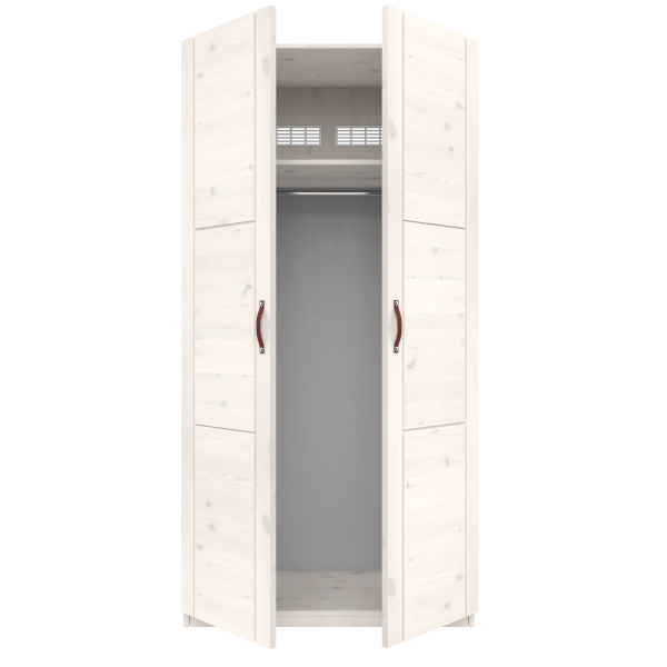 Lifetime Kidsrooms Wardrobe with clothes rail - 100 cm Whitewash