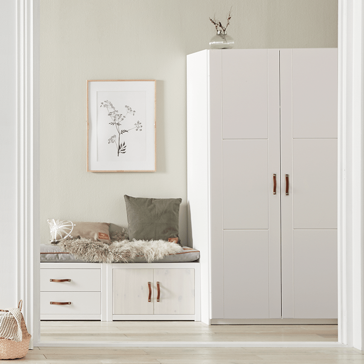 Armadio Lifetime Kidsrooms con appendiabiti - 100 cm Bianco