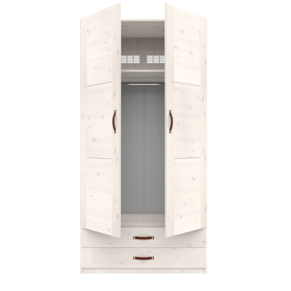 Armadio Lifetime Kidsrooms con cassetti e appendiabiti - 100 cm Bianco