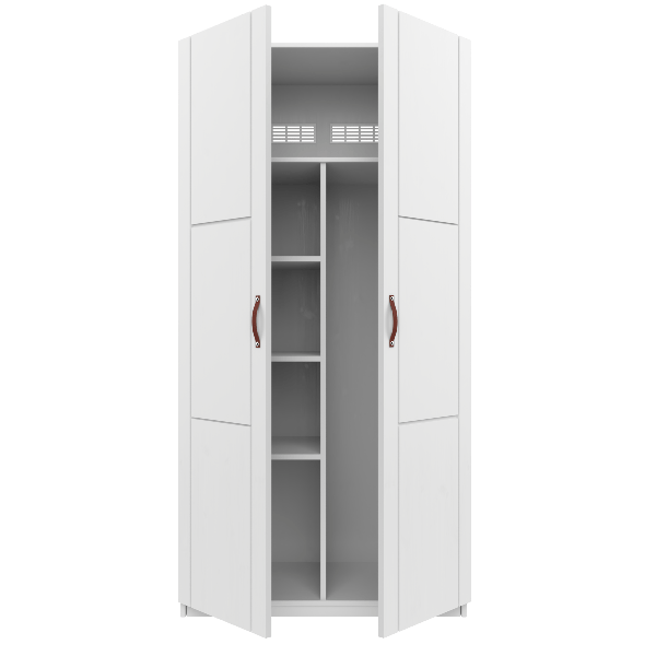 Lifetime Kidsrooms Wardrobe - 100 cm White