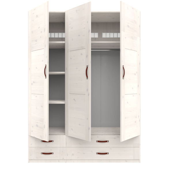 Armadio con cassetti Lifetime Kidsrooms - 150 cm Bianco