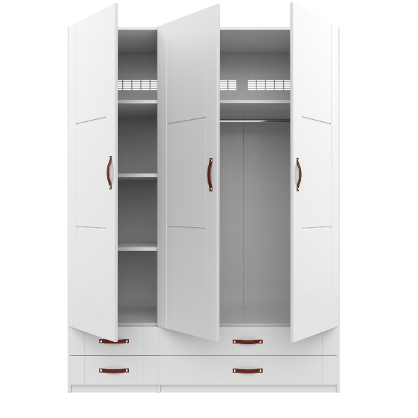 Armadio con cassetti Lifetime Kidsrooms - 150 cm Bianco