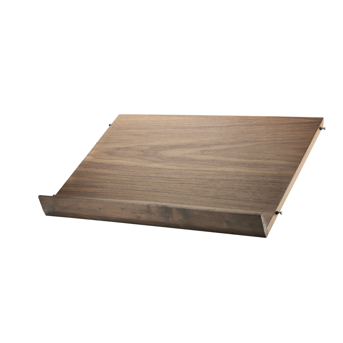 Magazine shelf solid w58 x d30 cm Walnut