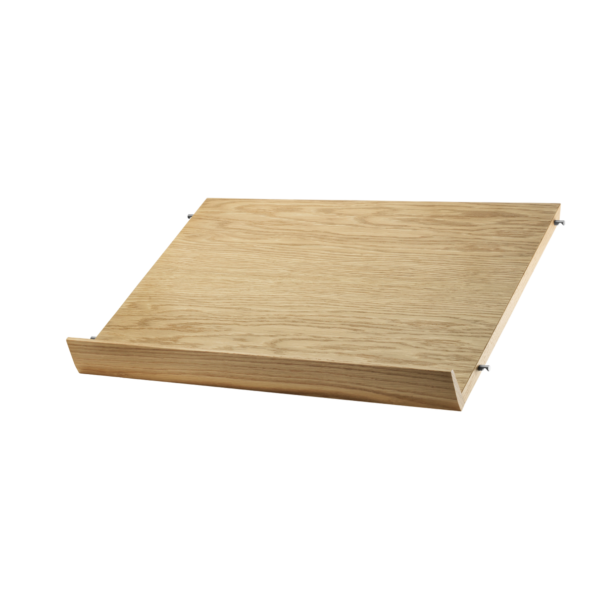 Magazine shelf solid w58 x d30 cm Oak