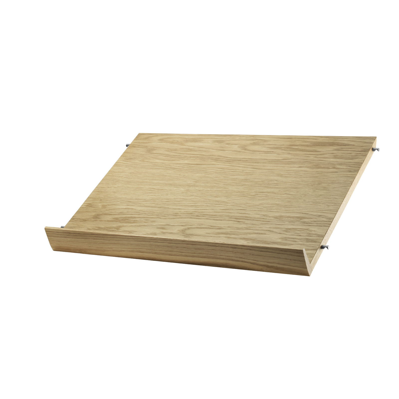Magazine shelf solid w58 x d30 cm Oak
