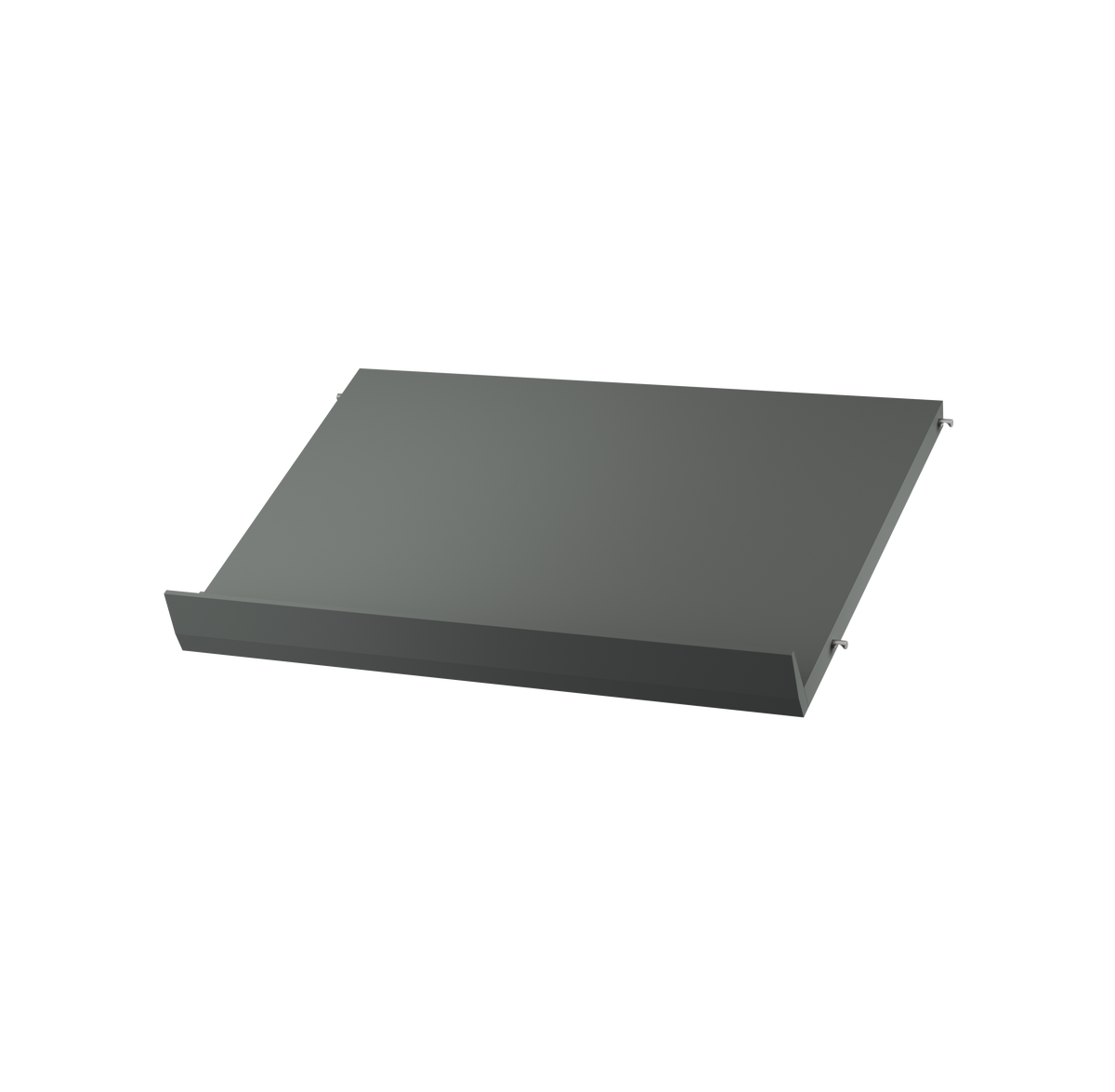 Magazine shelf solid w58 x d30 cm Dark grey