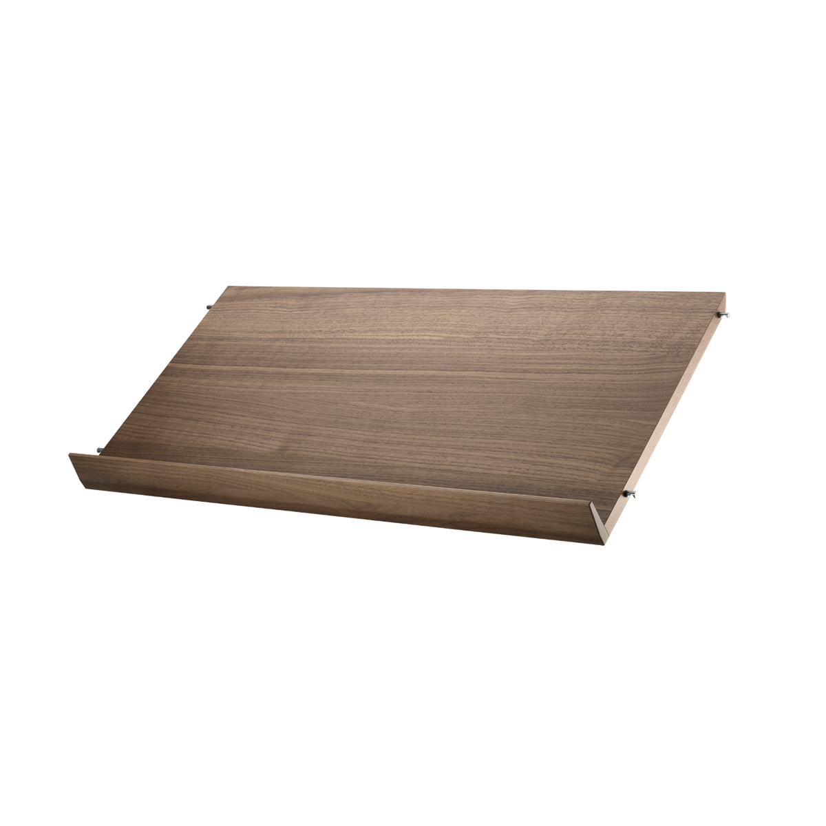 Scaffale per riviste solido L78 x P30 cm Noce