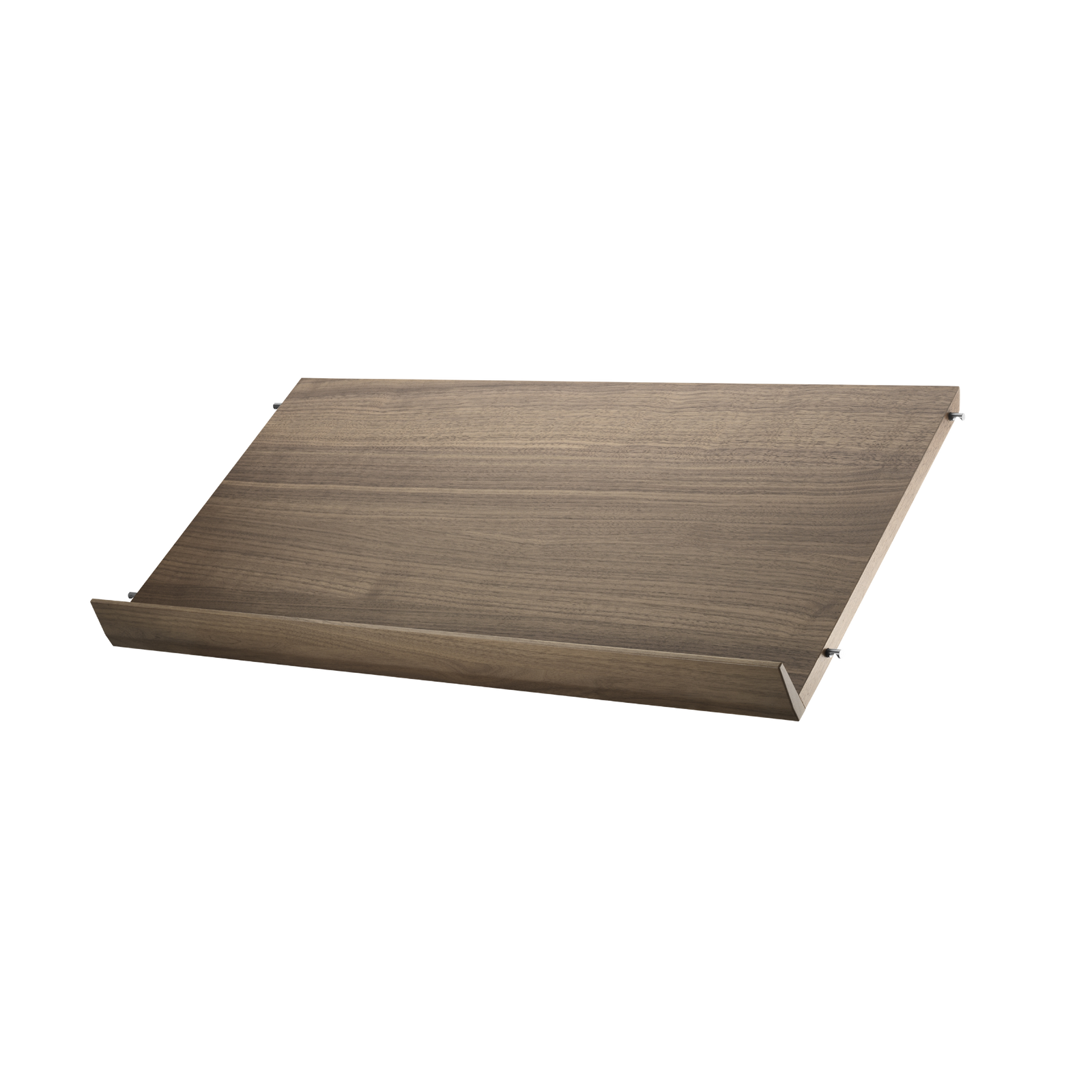 Magazine shelf solid w78 x d30 cm Walnut