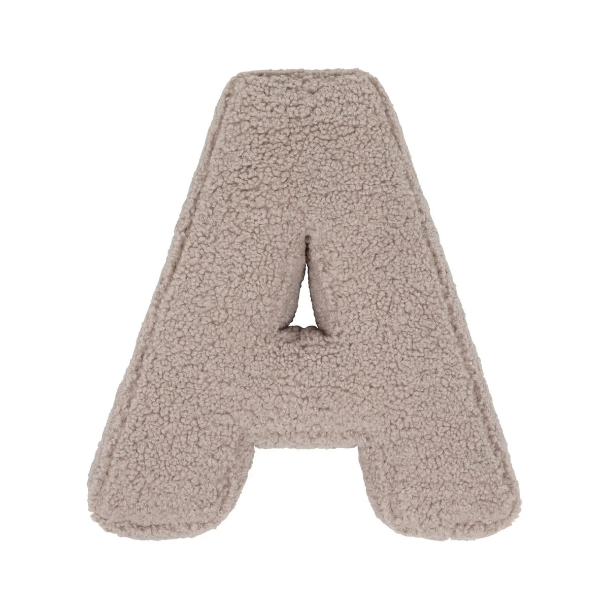 Betty's Home Coussin Lettres A Mocha Bouclé