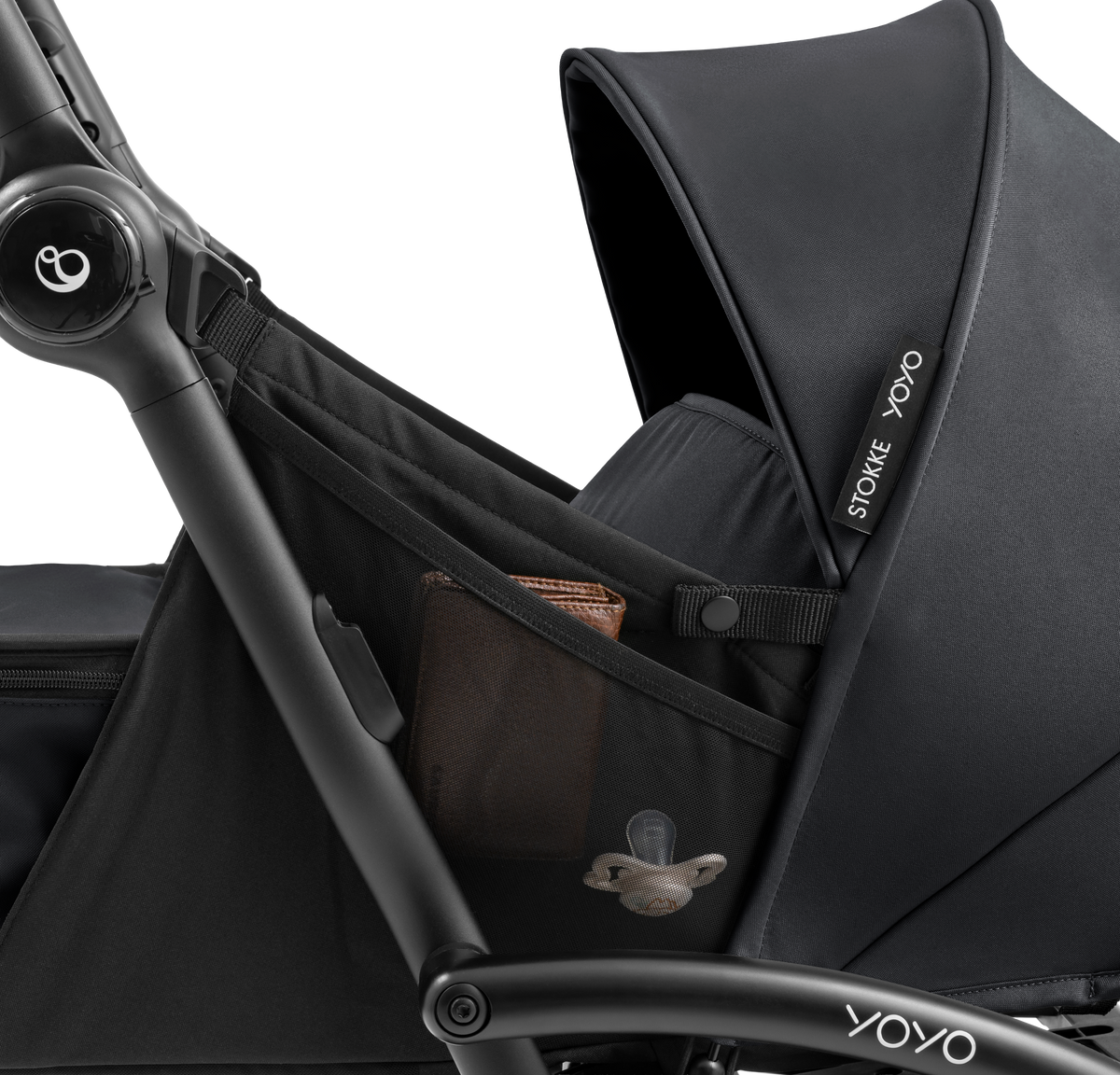 Stokke YOYO⁵ Stroller with Newborn Kit, Black - Image 9