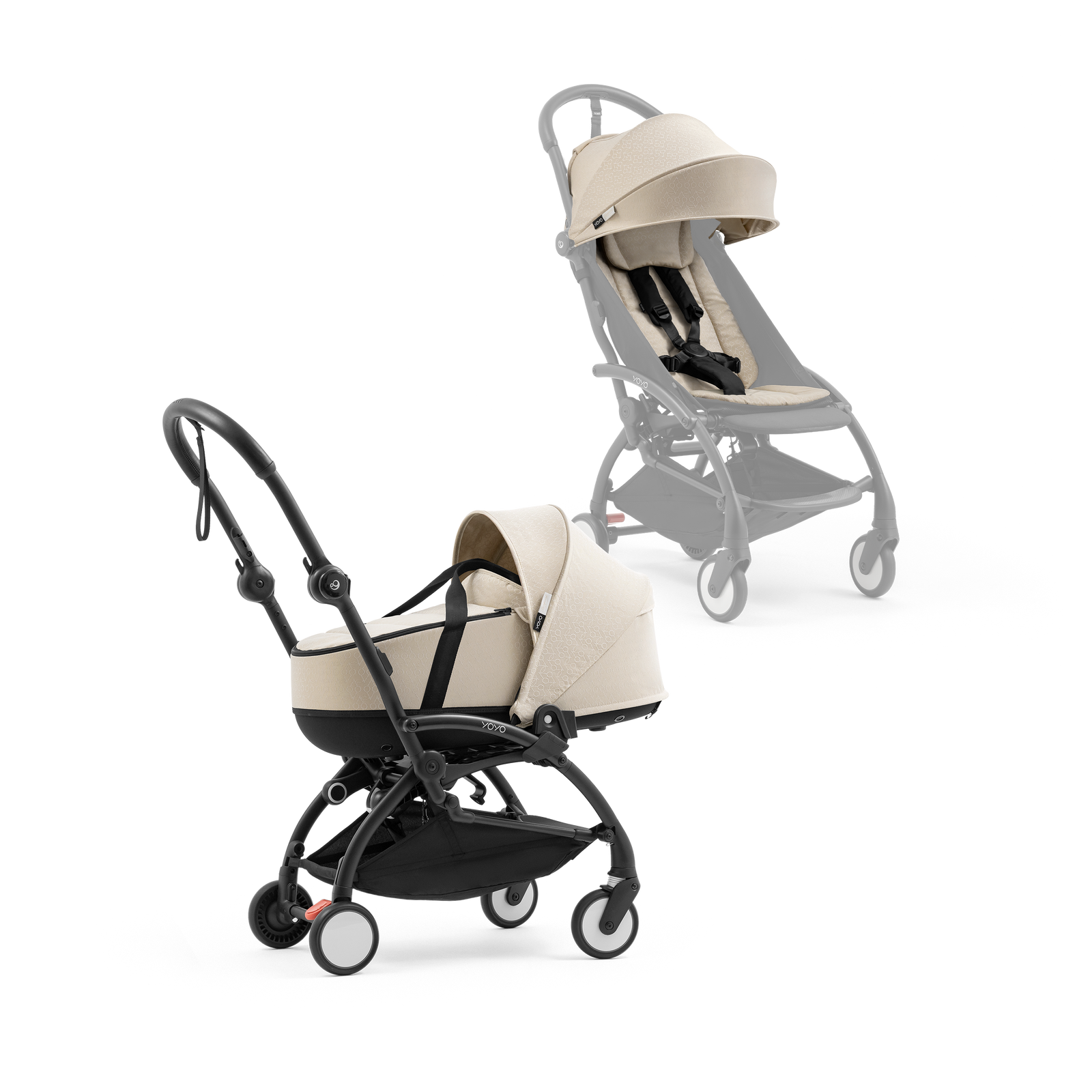 Stokke YOYO⁵ Stroller with Bonpoint Beige Carrycot - Image 1