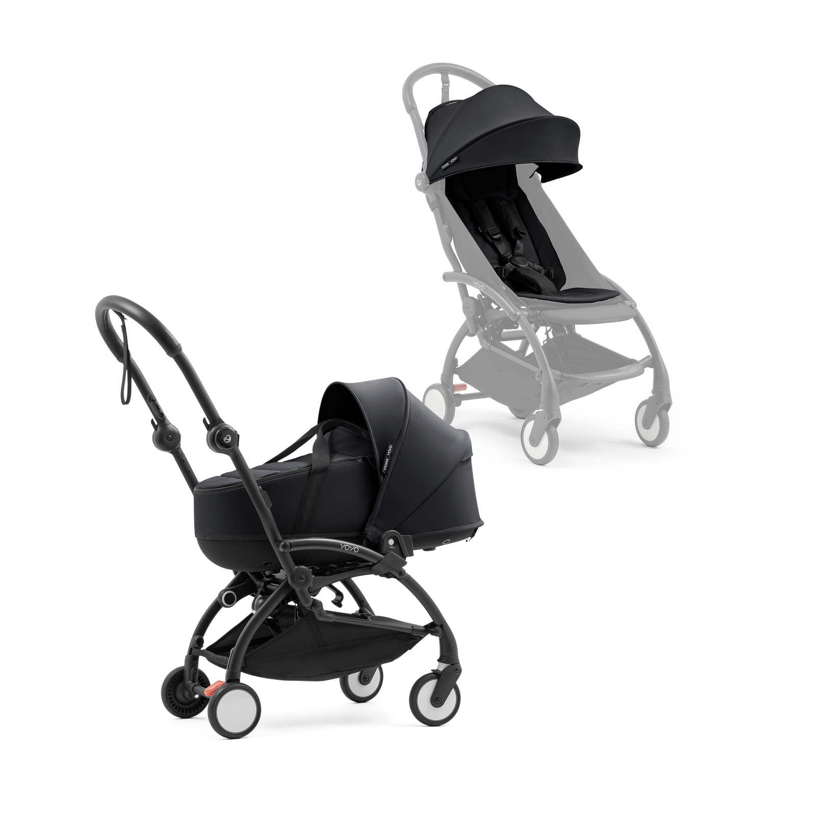 Stokke YOYO⁵ Stroller with Carrycot, Black - Image 1