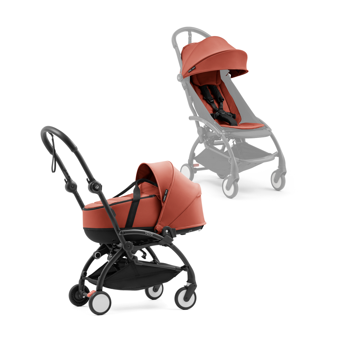 Stokke YOYO⁵ Stroller with Carrycot in Berry - Image 1