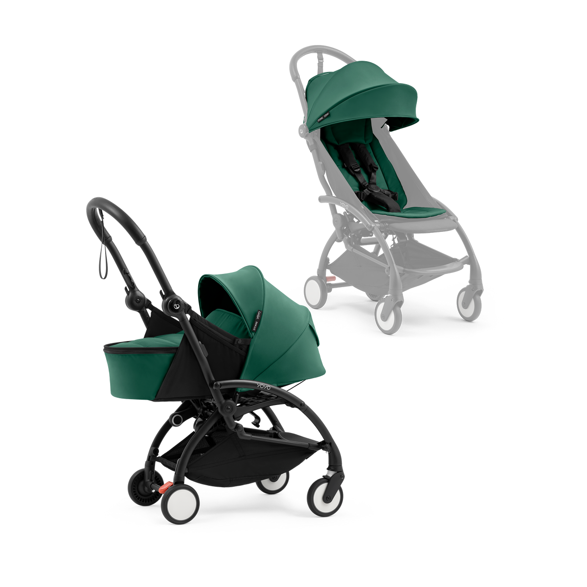 Passeggino Stokke YOYO⁵ con kit per neonati “Foresta” - Immagine 1