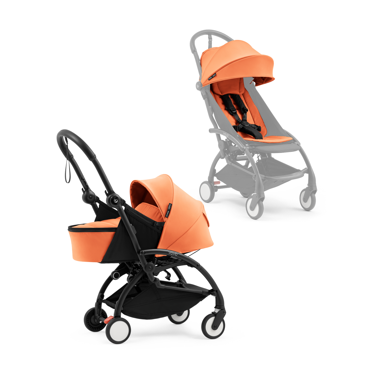 Stokke YOYO⁵ Stroller with Newborn Kit in Peach - Image 1