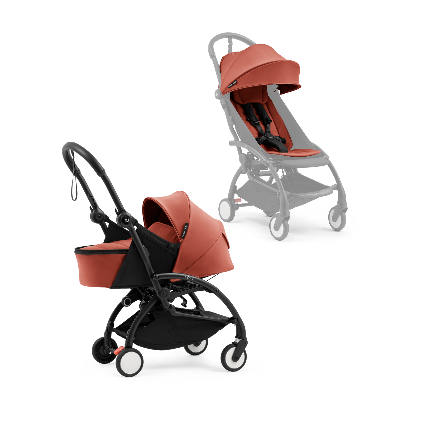 Stokke YOYO⁵ Stroller with Newborn Set in Berry - Image 1